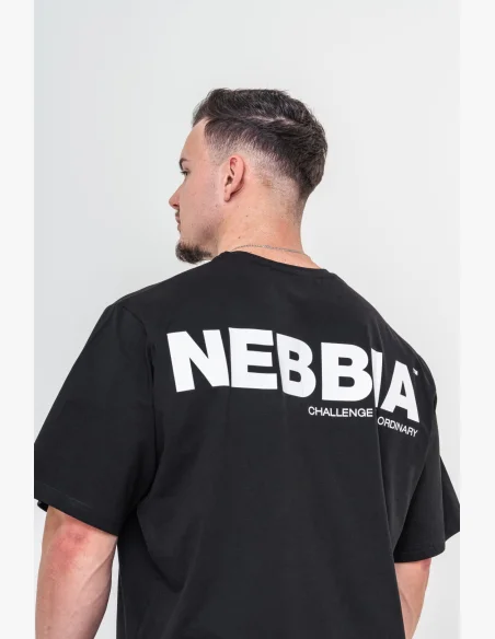 NEBBIA • NEBBIA GYM ESSENTIALS Oversized t-shirt black • Nebshop.cz