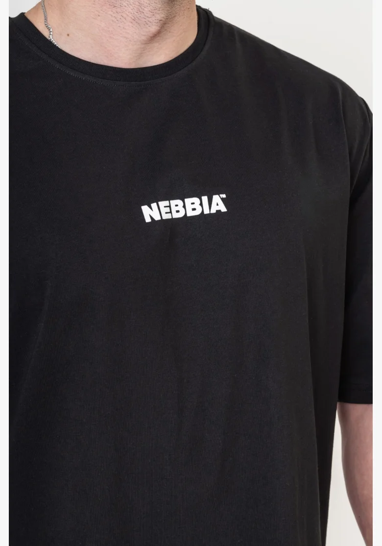 NEBBIA • NEBBIA GYM ESSENTIALS Oversized t-shirt black • Nebshop.cz