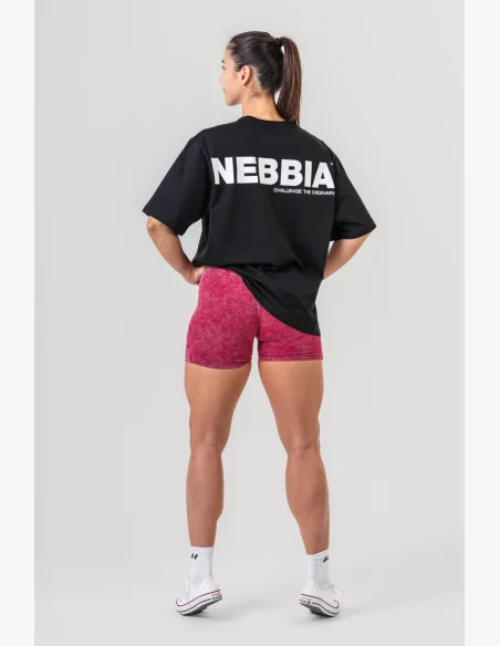 NEBBIA • NEBBIA GYM ESSENTIALS Oversized t-shirt black • Nebshop.cz