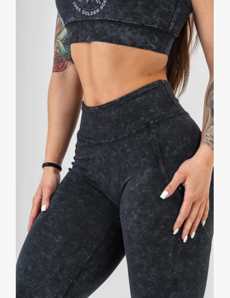 NEBBIA • NEBBIA Washed fitness leggings with high waist GYM WARRIOR • Nebshop.cz