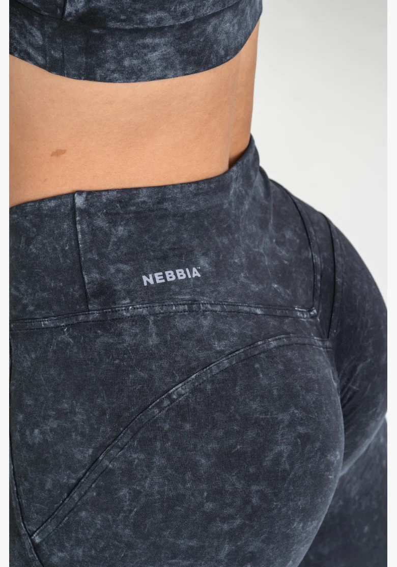 NEBBIA • NEBBIA Washed fitness leggings with high waist GYM WARRIOR • Nebshop.cz