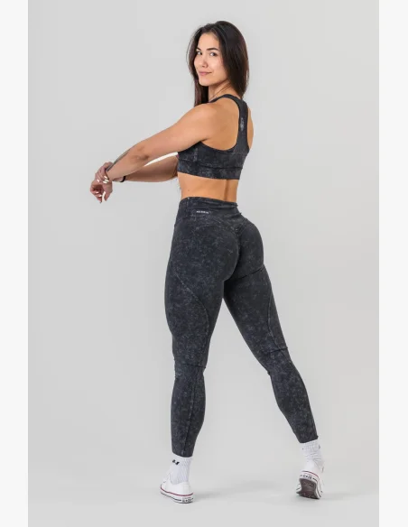 NEBBIA • NEBBIA Washed sports bra with medium support GOLDEN AGE • Nebshop.cz