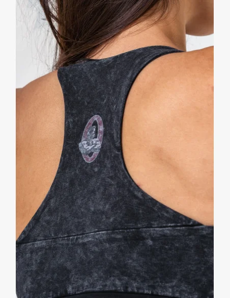 NEBBIA • NEBBIA Washed sports bra with medium support GOLDEN AGE • Nebshop.cz
