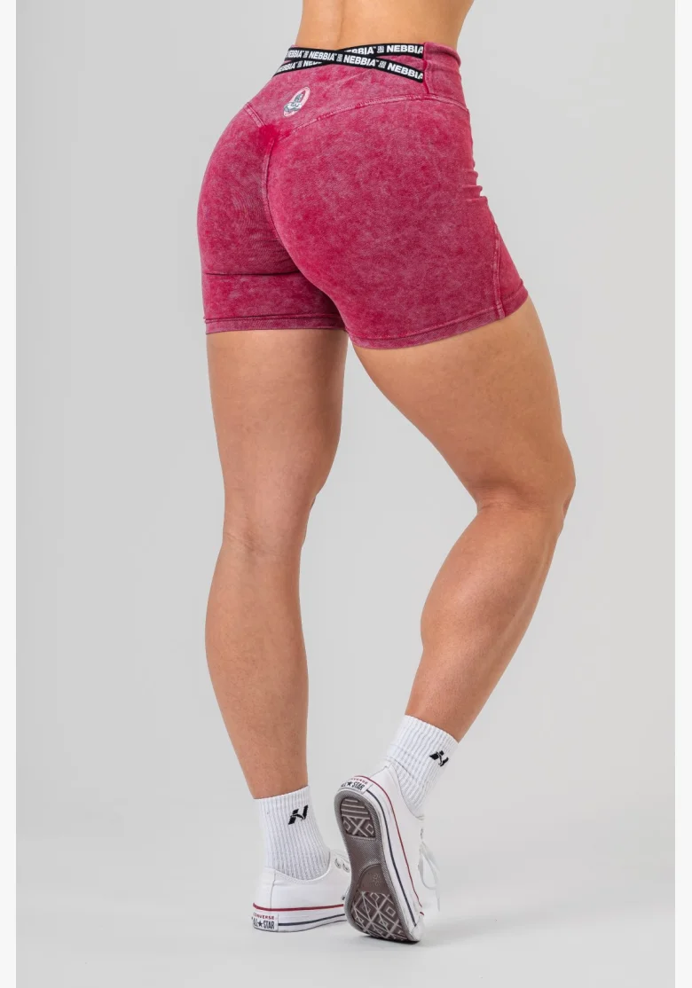 NEBBIA • NEBBIA Washed high-waisted leg shorts HERITAGE • Nebshop.cz