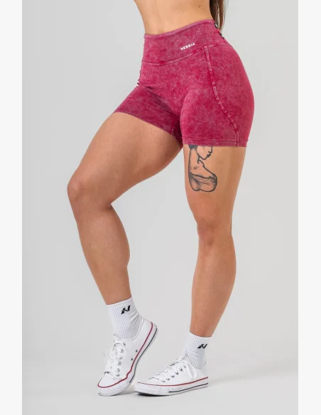 NEBBIA • NEBBIA Washed high-waisted leg shorts HERITAGE • Nebshop.cz