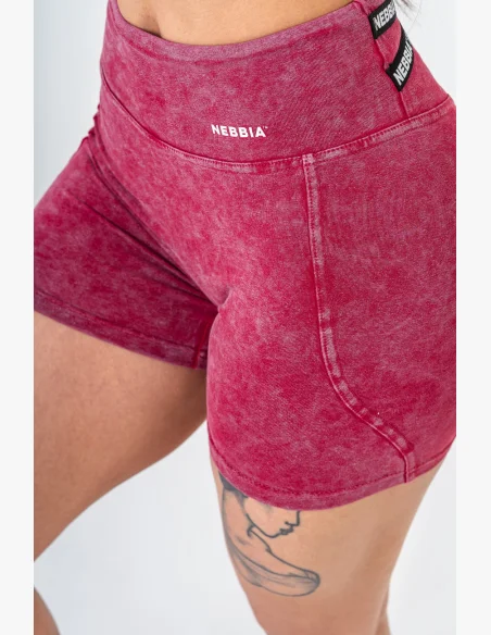NEBBIA • NEBBIA Washed high-waisted leg shorts HERITAGE • Nebshop.cz