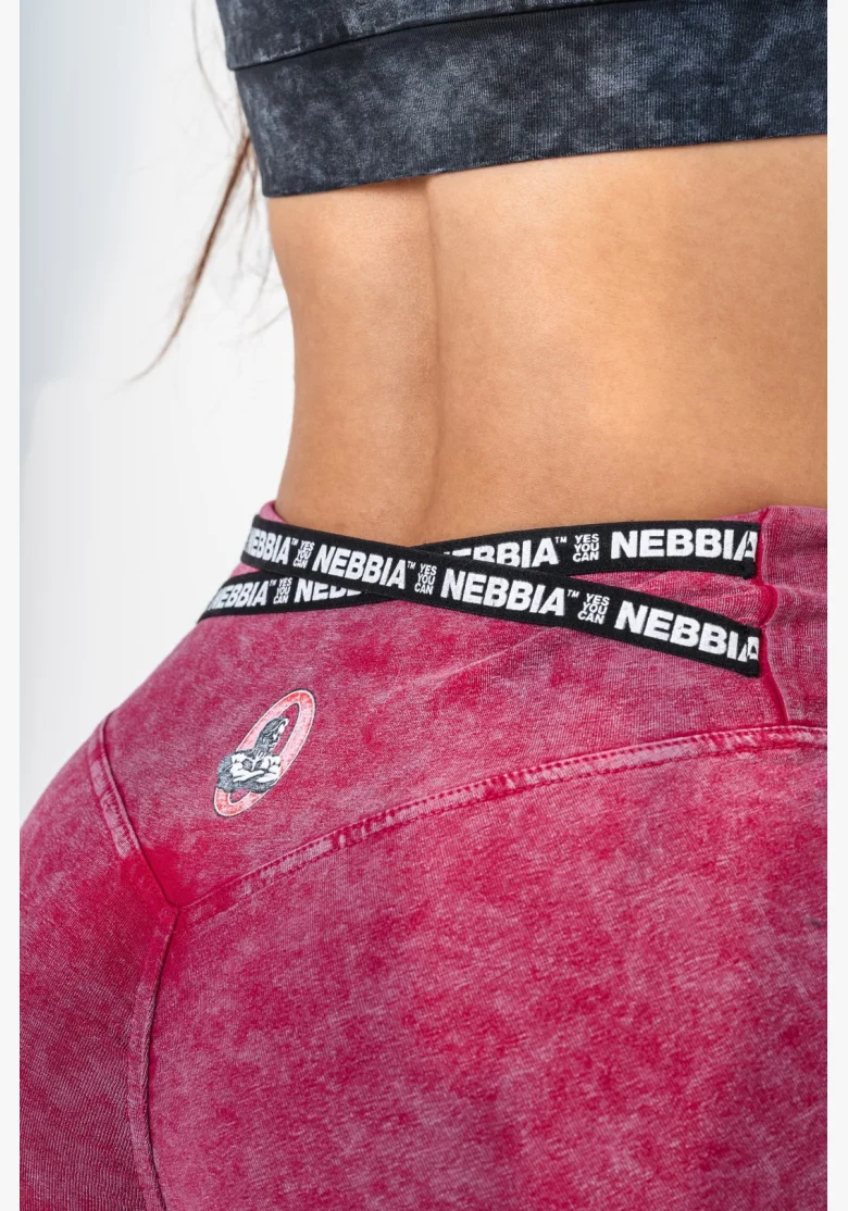 NEBBIA • NEBBIA Washed high-waisted leg shorts HERITAGE • Nebshop.cz