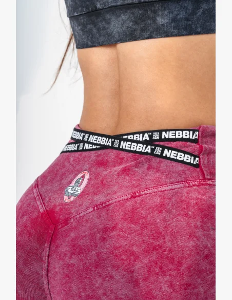 NEBBIA • NEBBIA Washed high-waisted leg shorts HERITAGE • Nebshop.cz