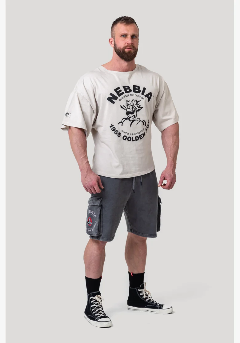 NEBBIA • NEBBIA Washed cotton rag top GOLDEN AGE grey • Nebshop.cz