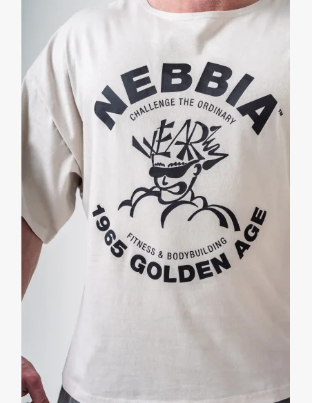 NEBBIA • NEBBIA Washed cotton rag top GOLDEN AGE grey • Nebshop.cz