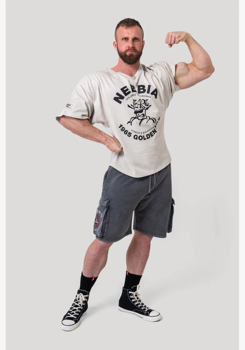 NEBBIA • NEBBIA Washed cotton rag top GOLDEN AGE grey • Nebshop.cz