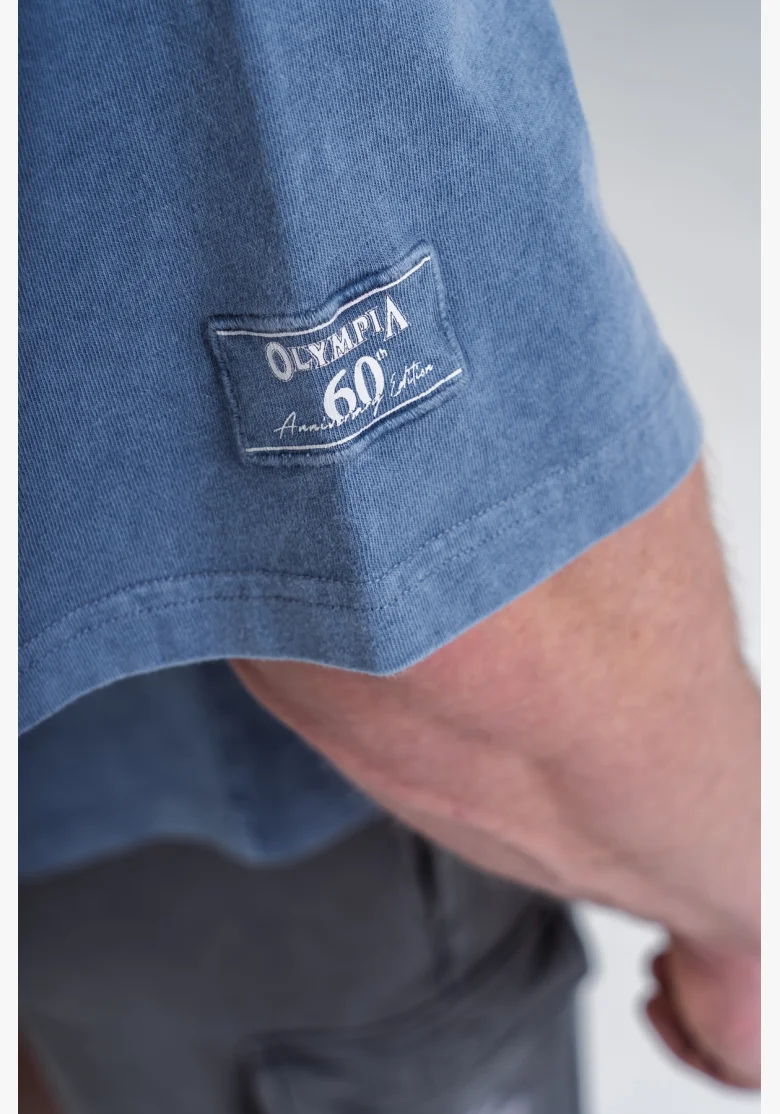 NEBBIA • NEBBIA Washed cotton rag top GOLDEN AGE blue • Nebshop.cz