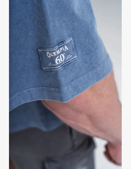 NEBBIA • NEBBIA Washed cotton rag top GOLDEN AGE blue • Nebshop.cz