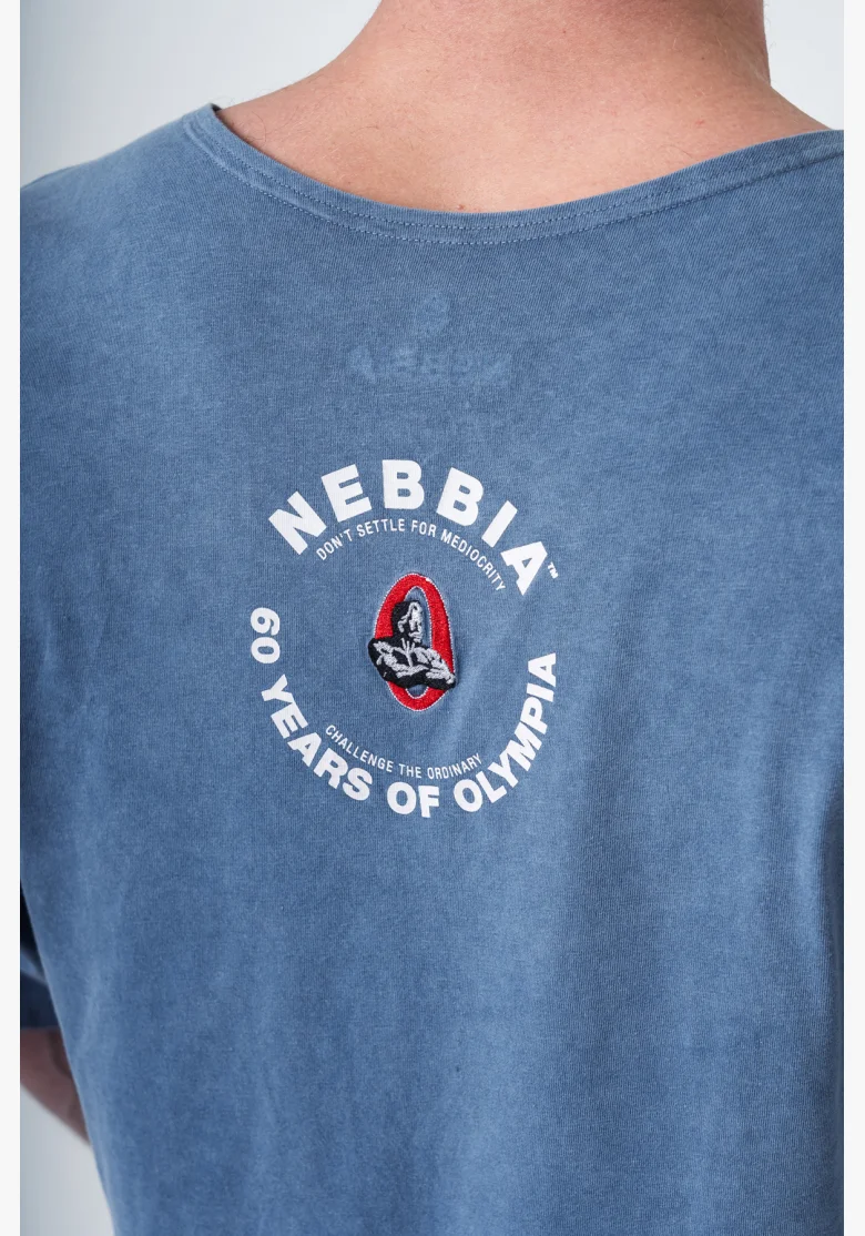 NEBBIA • NEBBIA Washed cotton rag top GOLDEN AGE blue • Nebshop.cz