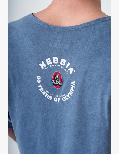 NEBBIA • NEBBIA Washed cotton rag top GOLDEN AGE blue • Nebshop.cz