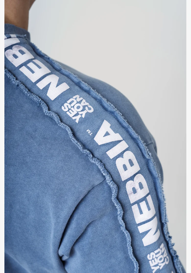 NEBBIA • NEBBIA Washed oversized t-shirt GOLDEN AGE blue • Nebshop.cz