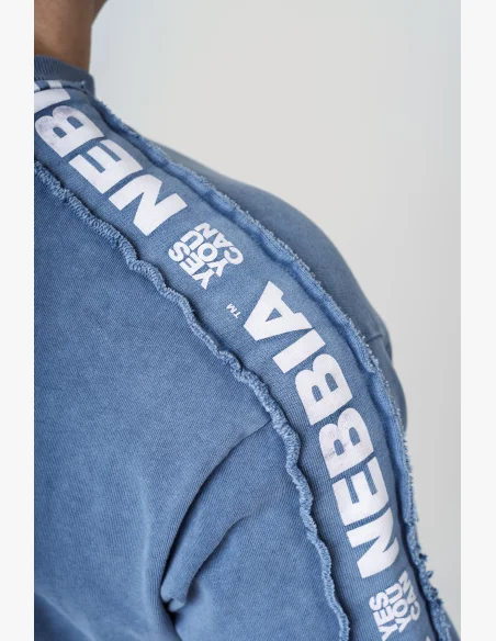 NEBBIA • NEBBIA Washed oversized t-shirt GOLDEN AGE blue • Nebshop.cz