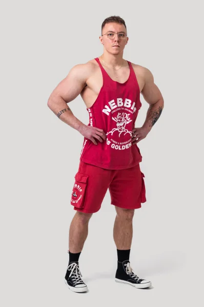 NEBBIA • NEBBIA Washed muscle back stringer GOLDEN AGE grey • Nebshop.cz