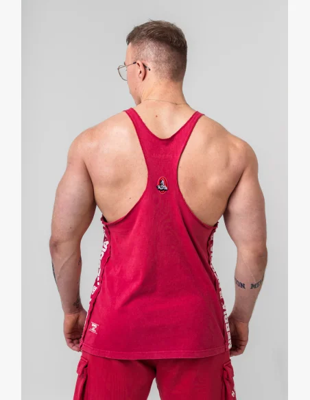 NEBBIA • NEBBIA Washed muscle back stringer GOLDEN AGE grey • Nebshop.cz