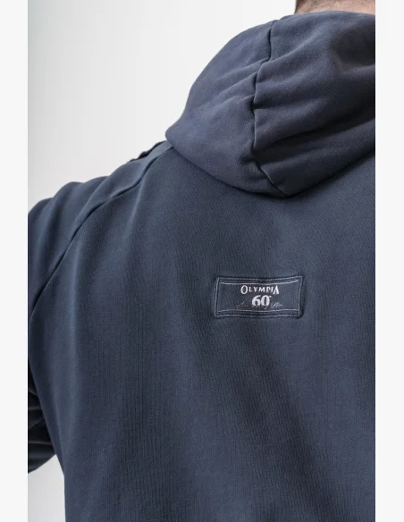 NEBBIA • NEBBIA Washed hoodie HERITAGE black • Nebshop.cz