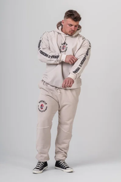 NEBBIA • NEBBIA Washed hoodie HERITAGE cream • Nebshop.cz 2