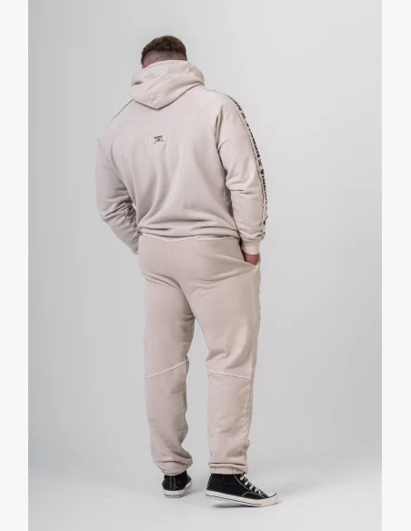 NEBBIA • NEBBIA Washed hoodie HERITAGE cream • Nebshop.cz