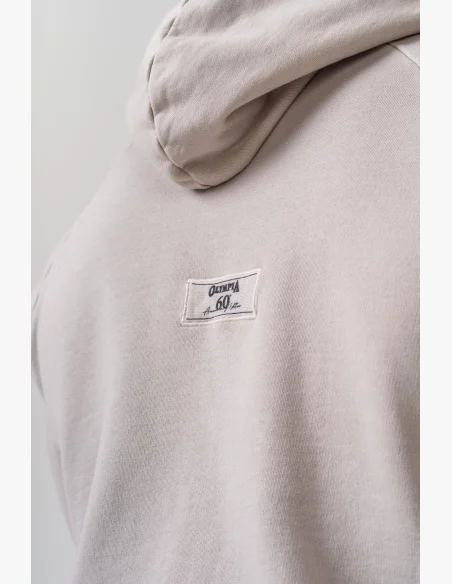 NEBBIA • NEBBIA Washed hoodie HERITAGE cream • Nebshop.cz