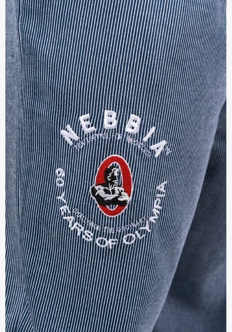 NEBBIA • NEBBIA Oversized sweatpants SIGNATURE blue • Nebshop.cz