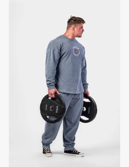 NEBBIA • NEBBIA Oversized sweatpants SIGNATURE blue • Nebshop.cz