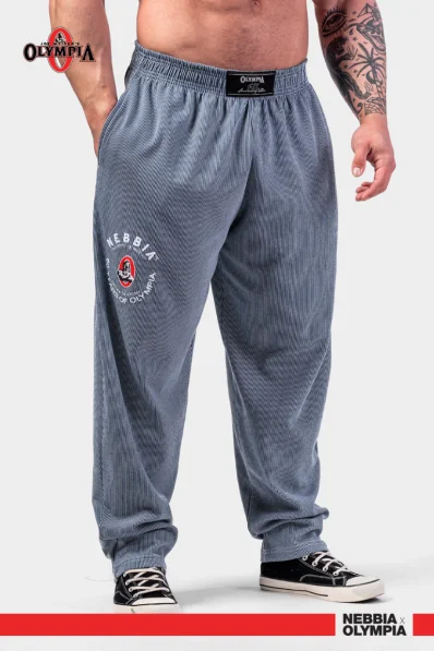 NEBBIA • NEBBIA Oversized sweatpants SIGNATURE blue • Nebshop.cz