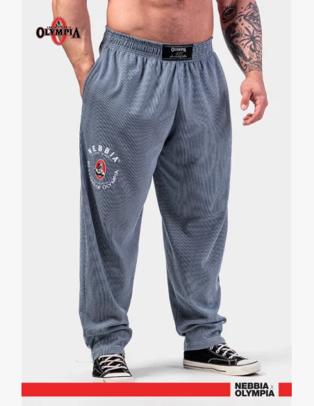 NEBBIA • NEBBIA Oversized sweatpants SIGNATURE blue • Nebshop.cz