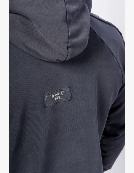NEBBIA • NEBBIA Washed hoodie HERITAGE black • Nebshop.cz