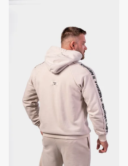 NEBBIA • NEBBIA Washed hoodie HERITAGE cream • Nebshop.cz