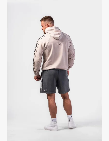 NEBBIA • NEBBIA Washed hoodie HERITAGE cream • Nebshop.cz