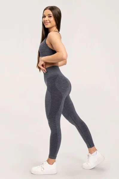 Gym Glamour Seamless leggings without push-up effect Dark Grey • Nebshop.cz 2