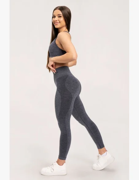 Gym Glamour Seamless leggings without push-up effect Dark Grey • Nebshop.cz