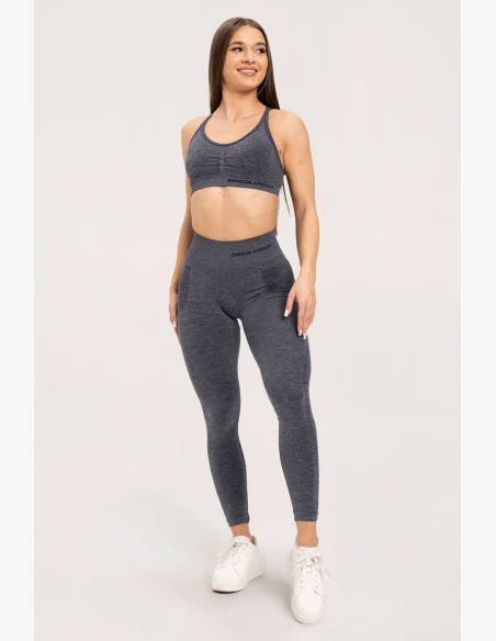 Gym Glamour Seamless leggings without push-up effect Dark Grey • Nebshop.cz