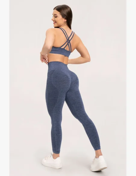 Gym Glamour Seamless Leggings without Push-up Effect Dark Blue • Nebshop.cz