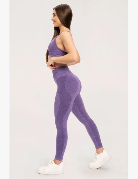 Gym Glamour Seamless leggings without push-up effect Violet • Nebshop.cz