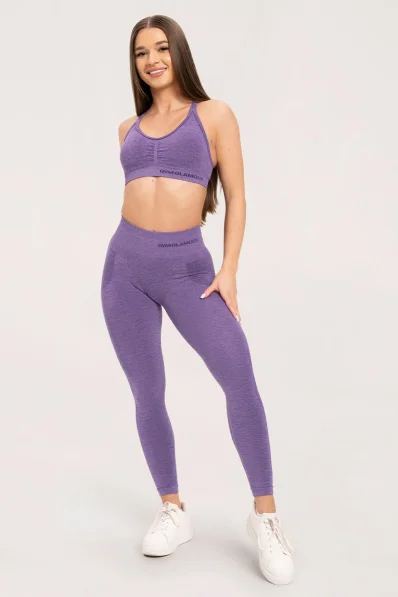 Gym Glamour Seamless leggings without push-up effect Violet • Nebshop.cz