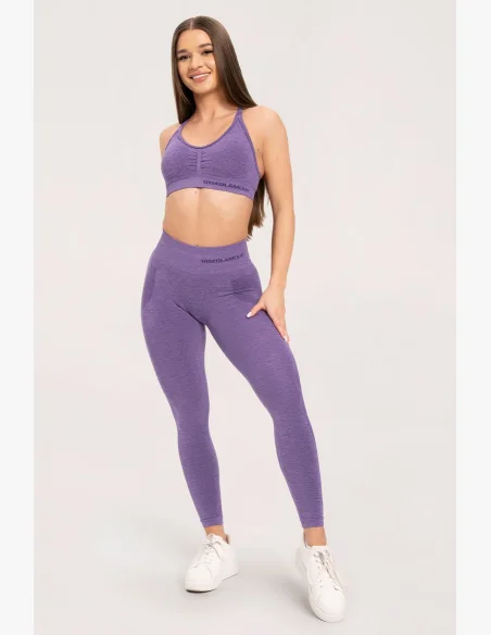 Gym Glamour Seamless leggings without push-up effect Violet • Nebshop.cz