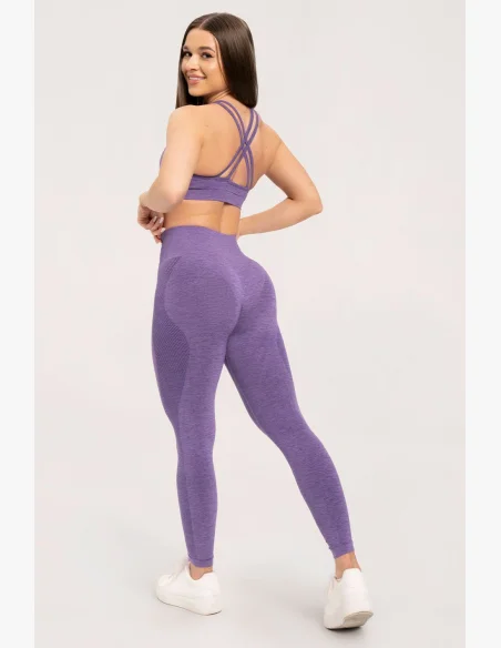 Gym Glamour Seamless leggings without push-up effect Violet • Nebshop.cz