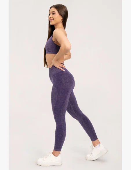Gym Glamour Seamless leggings without push-up effect Plum • Nebshop.cz