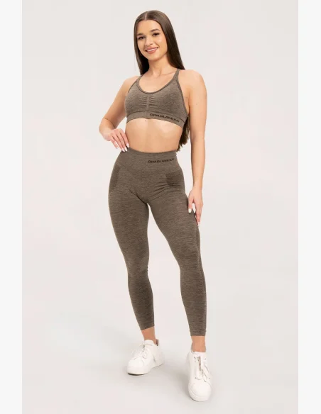 Gym Glamour Seamless leggings without push-up effect Plum • Nebshop.cz