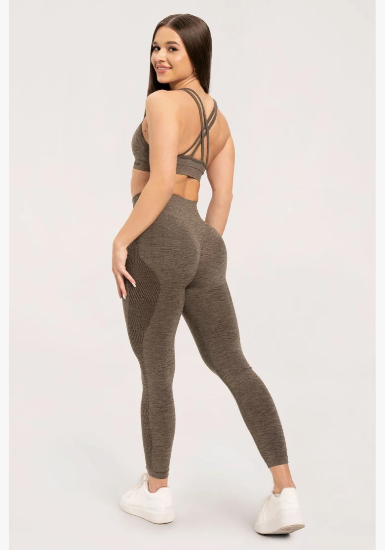 Gym Glamour Seamless leggings without push-up effect Plum • Nebshop.cz
