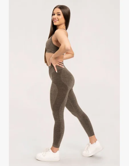 Gym Glamour Seamless leggings without push-up effect Plum • Nebshop.cz