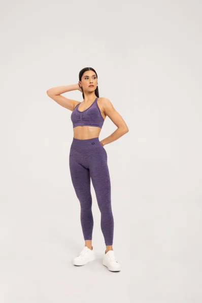 Gym Glamour Leggings seamless push up dark plum • Nebshop.cz 2