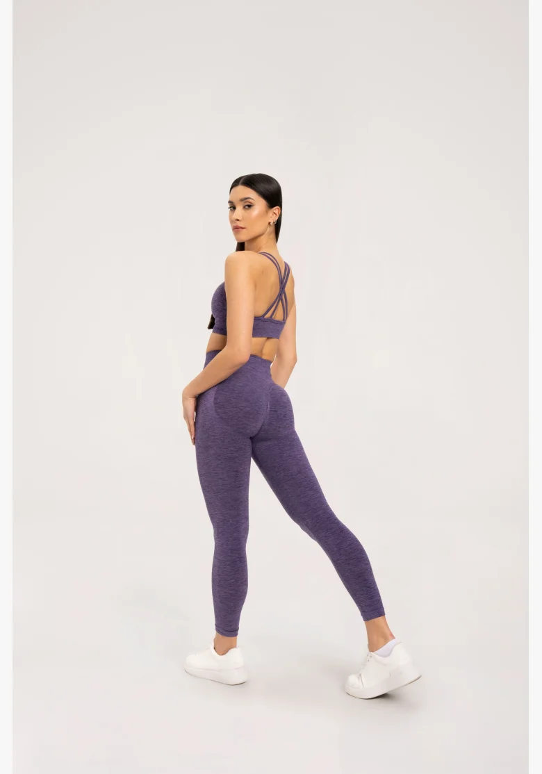 Gym Glamour Leggings seamless push up dark plum • Nebshop.cz