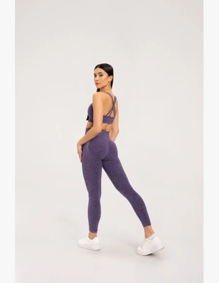 Gym Glamour Leggings seamless push up dark plum • Nebshop.cz