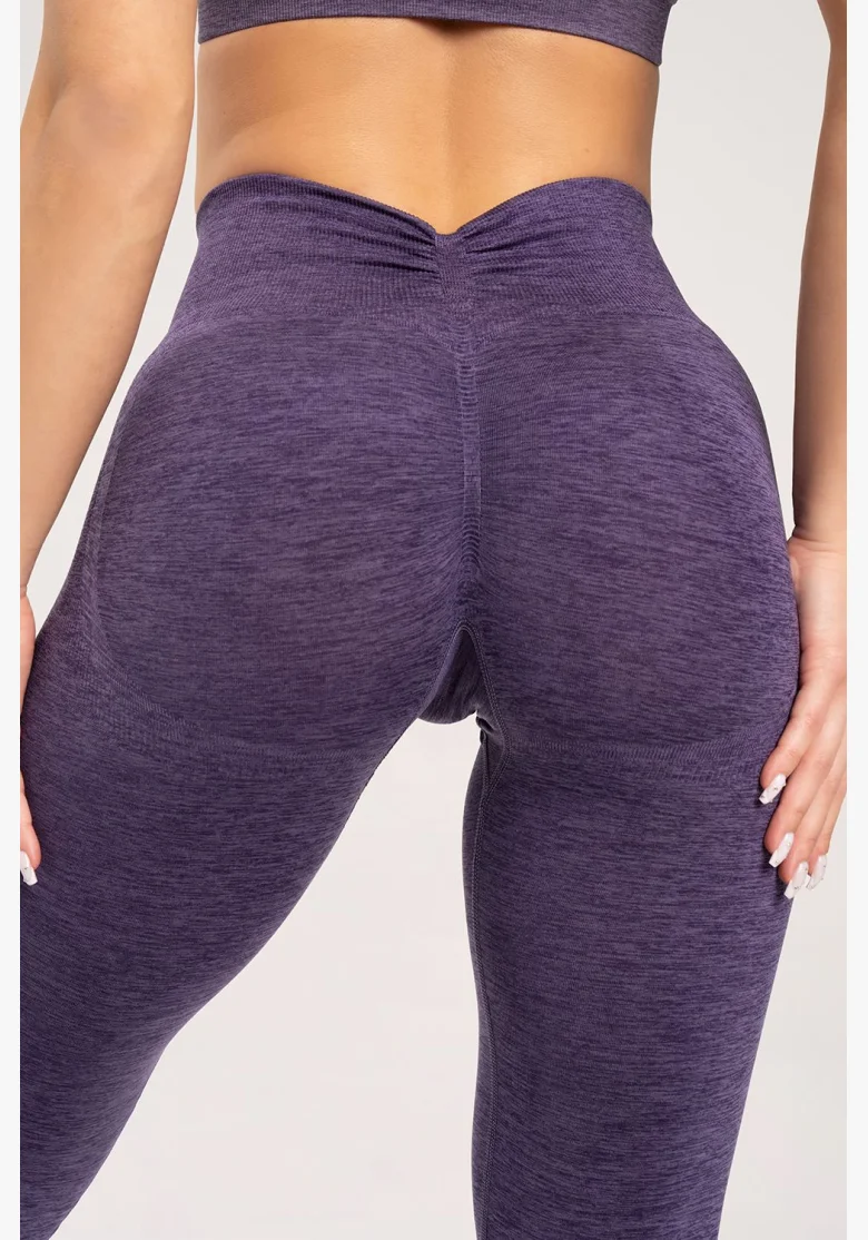 Gym Glamour Leggings seamless deep push up plum • Nebshop.cz